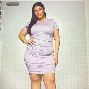 Casual Chillin’ Ruched Mini Dress - Lavender